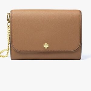 Tory Burch Emerson Wallet Crossbody Bag with Gold Chain